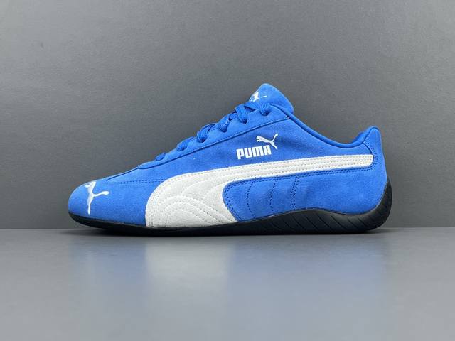 P290 渠道优势 支持放店！ 【纯原版 彪马】Puma Speedcat Og“Team Royal White” 舒适百搭 防滑耐磨 低帮 生活休闲鞋 男女