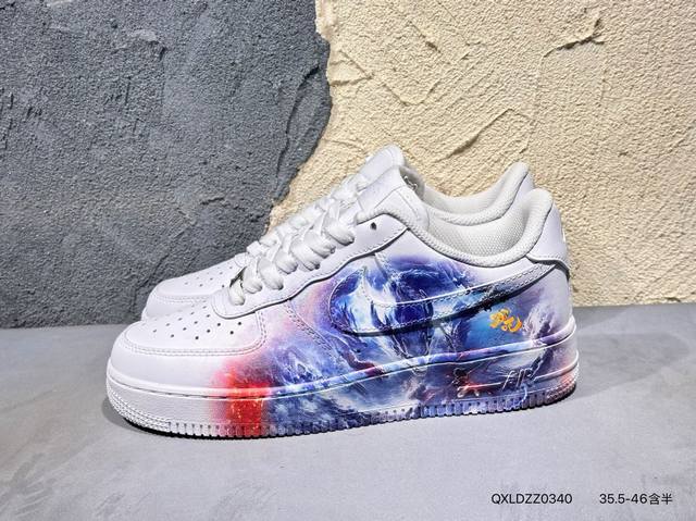 230 #新品上市实拍 Air Force 1 Low’07 空军一号低帮休闲板鞋 定制皮料 原楦原纸板 纯正空军版型 内置全掌气垫 货号：男 Cw2288-1