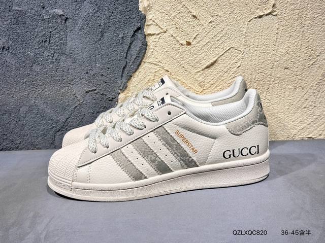220 #新品上市实拍 阿迪达斯Adidas Originals Superstar 贝壳头经典百搭休闲运动板鞋 Bz2511高密度Eva发泡软缓震中底拉帮工艺