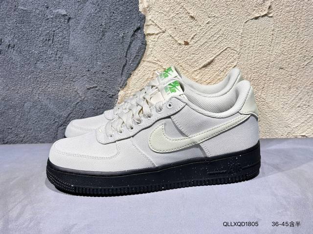 130 #特价实拍 Nike Air Force 1 Low 07 “帆布白” 原楦头原纸板 打造纯正低帮空军版型 专注外贸渠道 全掌内置蜂窝气垫 原盒配件 原