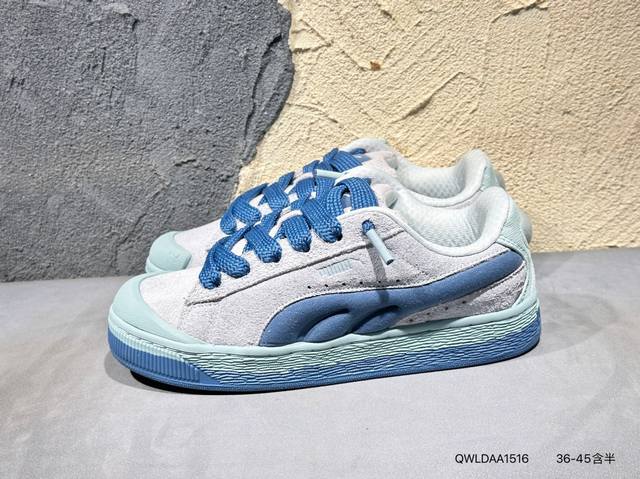 160 #新品上市实拍 Puma Suede Xl 百搭单品 简约大方的造型设计，给人以随性休闲的时尚格调，穿着舒适轻便，运动灵活自如，满足日常个性穿搭 Rf