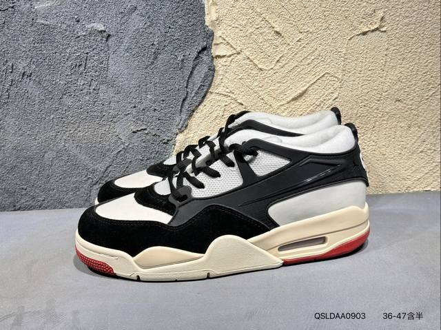 200 #新品上市实拍 Nigel Sylvester X Jordan Air Jordan 4 Rm “Grey Sail” Aj4低帮 复刻麂皮灰白 职业