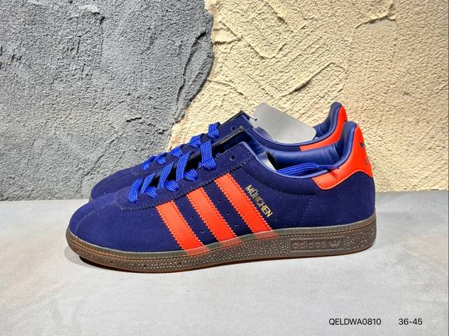 170 Adidas Handball Spezial 官方正确版本 阿迪达斯经典款 复古休闲板鞋 全鞋采用反毛皮制作 牛筋耐磨大底 承载青春情怀的板鞋 经典