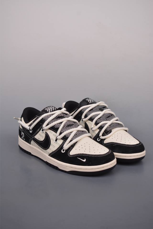 390 Nike Sb Dunk Low Off联名 解构抽绳鞋带 纯原大厂出品 极力推荐 原装头层材料 独家版型蒸餾加工 帶來的是更好的视觉和脚感体验 大厂