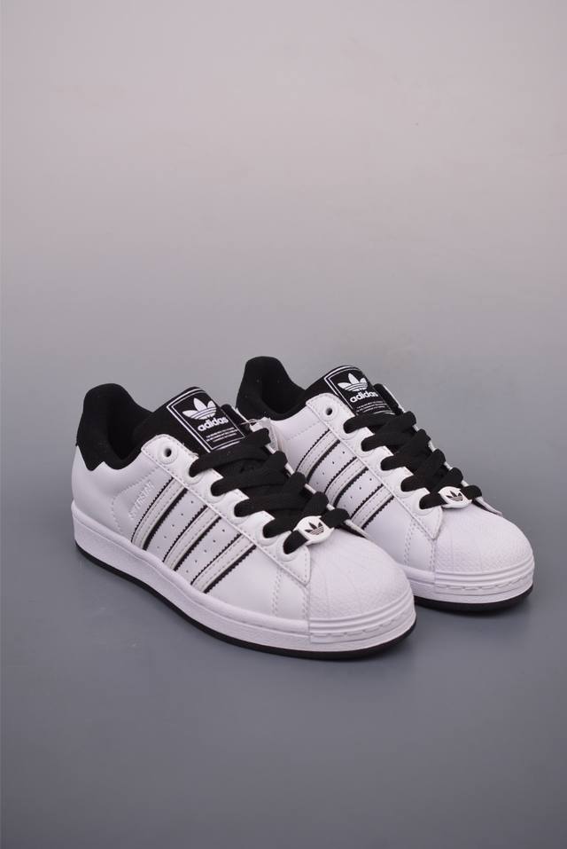 200 Adidas Originals Superstar 2025全新版本 贝壳头系列 渠道正品订单 诠释市场最高工艺水平 贝壳头经典小白板鞋 专柜上架同