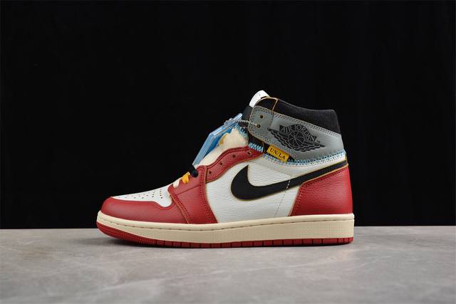 650 纯原 Union X Air Jordan 1 Retro High Aj1 乔1影子芝加哥 高帮篮球鞋 Hv8563-600 #鞋身整体以白色为主色调