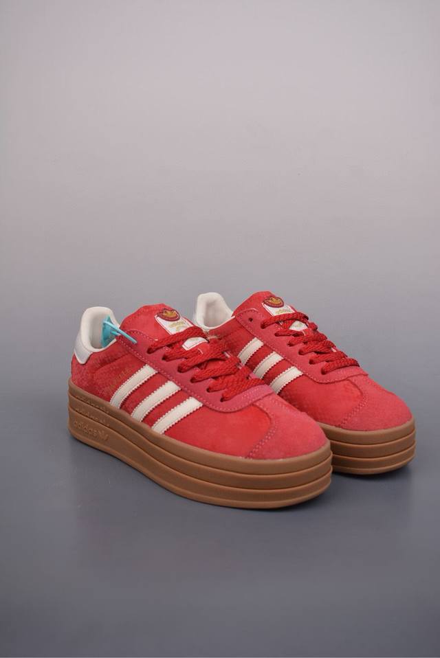290 Ad Originals Gazelle Bold 蛇年限定 三叶草厚底休闲防滑耐磨低帮板鞋 鞋头出色设计 塑就出众贴合感 稳固的后跟贴合足部曲线设计