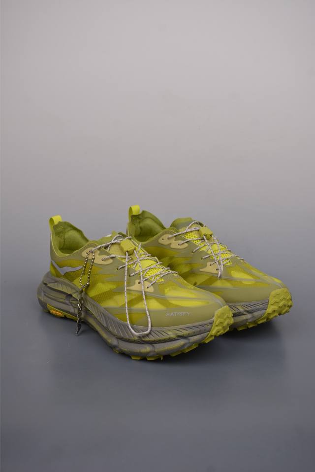 290 Satisfy Xhoka One One Mafate Speed 4 低帮专业越野跑步鞋 实拍首发 此球鞋继承了Hoka的经典越野鞋型Mafate