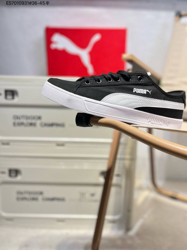 100 全新 Puma彪马开口笑 帆布Smash Vulc Cv 夏日清新系列 简洁的色彩与皮面结合官方新款主推 货号: 365968 Es7010931#36