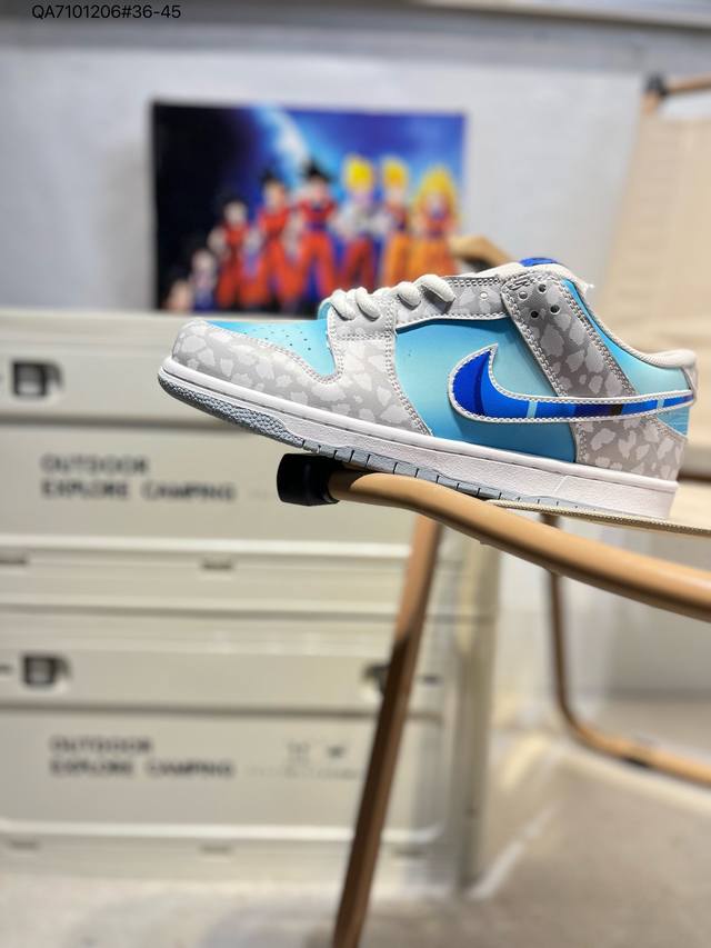 160 耐克 Dunk七龙珠 高端定制 公司级 Nike Sb Dunk Low 《七龙珠 》系列主人公“贝吉塔”联名配色 低帮休闲运动滑板板鞋Cz6501 Q