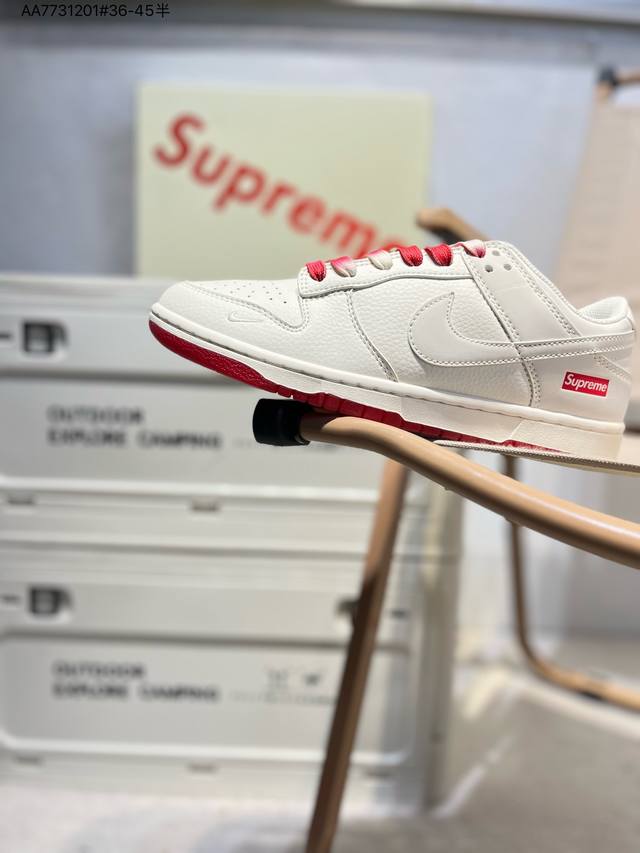 290 海外爆款限量发售！公司级 Nike Sb Dunk Low“Supreme联名” 周年高端定制 低帮休闲板鞋 定制鞋盒 大厂纯原品质出货 超高清洁度 皮