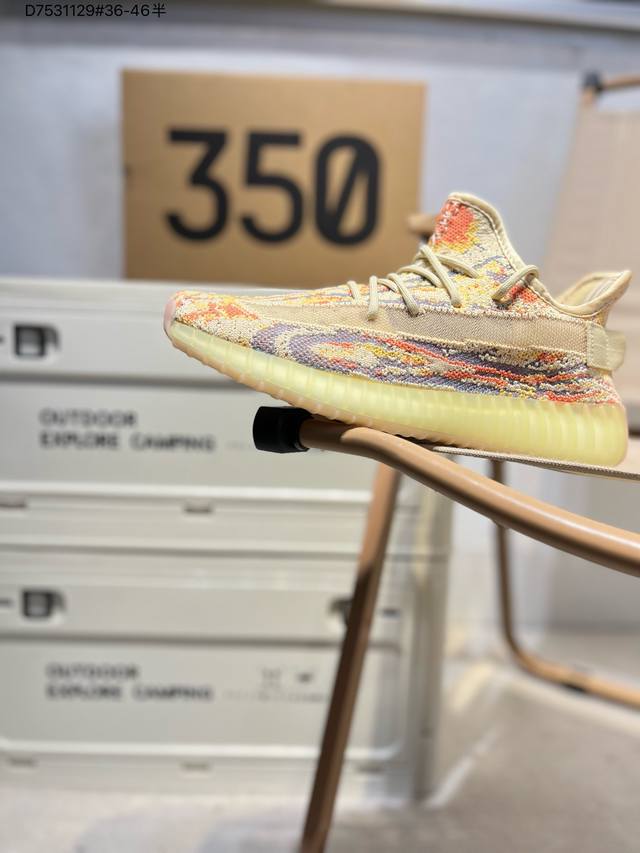 100 福利特价Adidas 阿迪达斯 Yeezy 350 Boost V2 " Static Refective " 3M反光 真爆椰子350 原装Boost