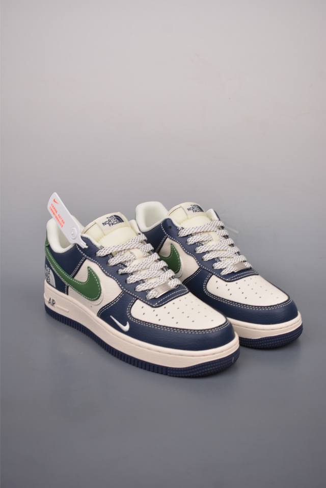 340 Nike Air Force 1 Low 北面联名 原楦头原纸板 打造纯正空军版型 专注外贸渠道 全掌内置蜂窝气垫 原盒配件 原厂中底钢印、拉帮完美