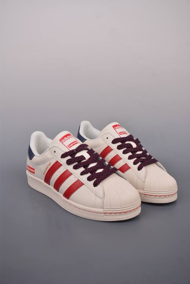 260 Adidas Originals Superstar 2025全新版本 贝壳头北面联名 渠道正品订单 诠释市场最高工艺水平 贝壳头经典小白板鞋 专柜上