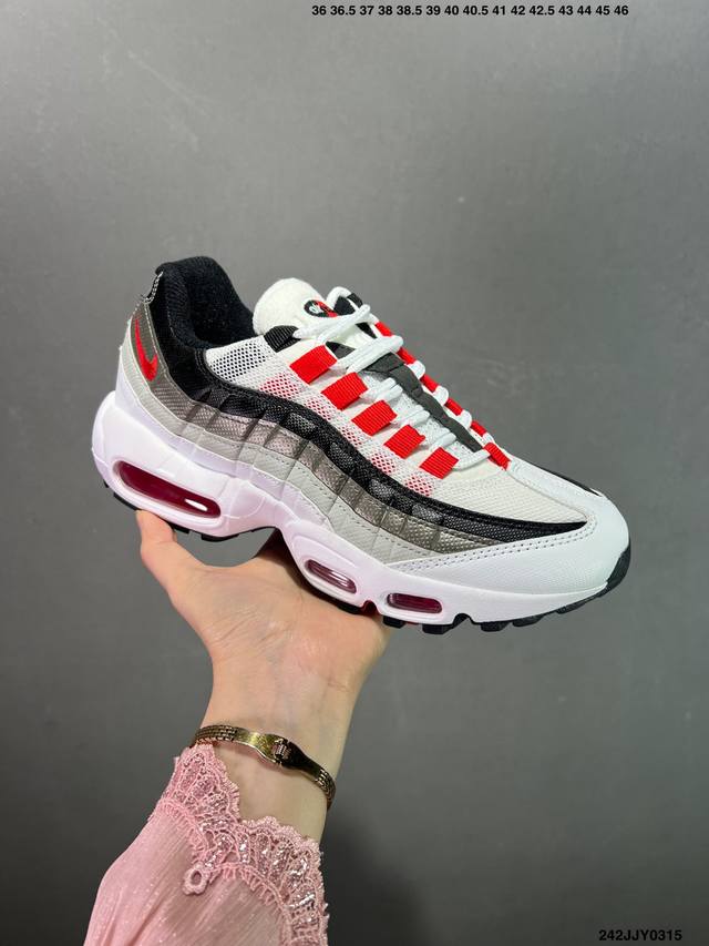 150 nk Air Max 95 复古减震气垫跑鞋 经典重温 Dh9792-100 外单专供大厂出品 品质稳定 一百余色 终端操作 鞋款设计灵感源于人体构造