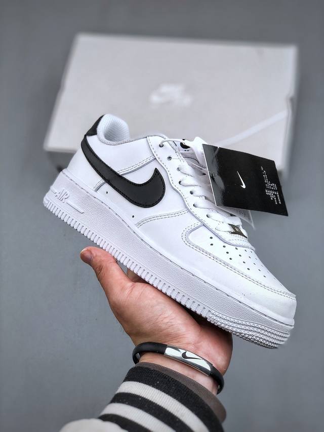 今日福利款190 Nike Air Force 1’07 经典白黑色 空军一号 低帮休闲运动板鞋 #原楦头原纸板 打造纯正空军版型 #专注外贸渠道 货号：Ct2