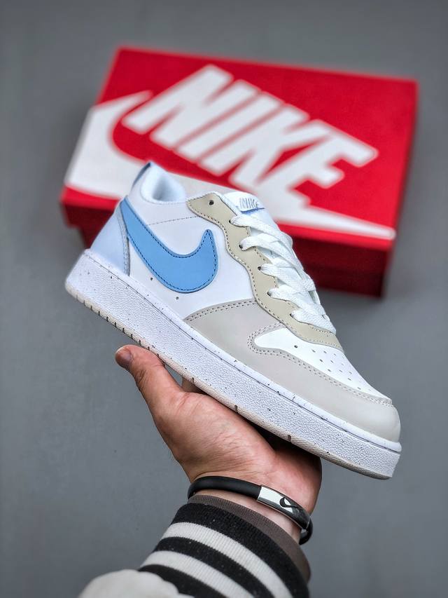 210支持放店 Nike Court Borough 耐克校园休闲板鞋 #鞋款经典耐用的设计，兼顾舒适脚感和出众风范，演绎匠心之作。结构性的支撑贴合感结合复古篮