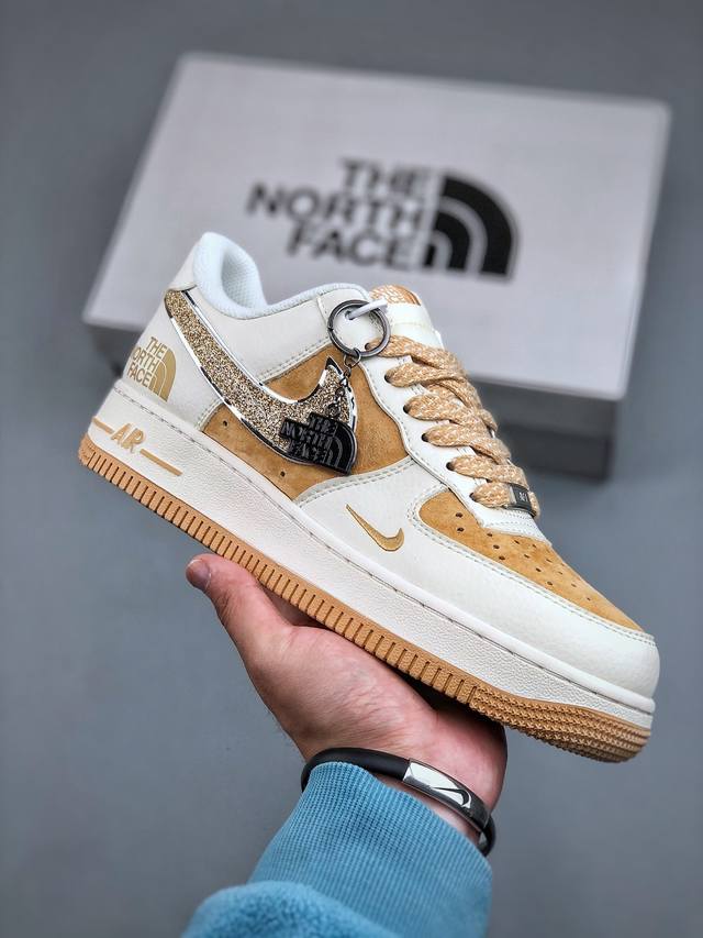 360支持放店 Nike Air Force 1 Low 07 X The North Face 白黄小钩满天星原楦头原纸板 打造纯正低帮空军版型专注外贸渠道