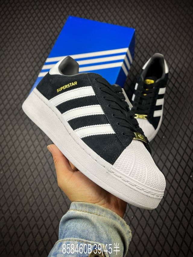 210 B支持放店 ad Originals Superstar Xlg Id4657 金标贝壳头厚底休闲板鞋 尺码：39 40 40.5 41 42 42.5
