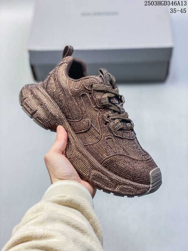 420 公司级Balenciaga Runner Kith Four.Color 巴黎世家7.0 21Ss最新配色潮流复古休闲鞋#全新磨具开模 原版原装大盒 还