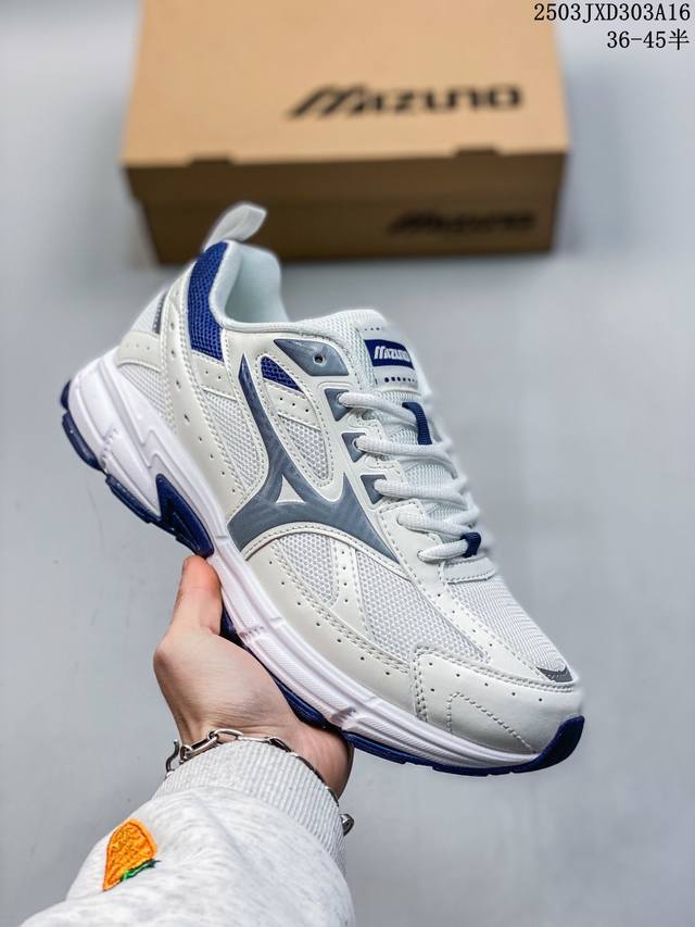170 公司级Mizuno 浓津美 Wave Rider Beta 复古时休尚舒闲适减震运跑动鞋步 货号:J1Gc230623 码尺:36-45 编码：03Jx