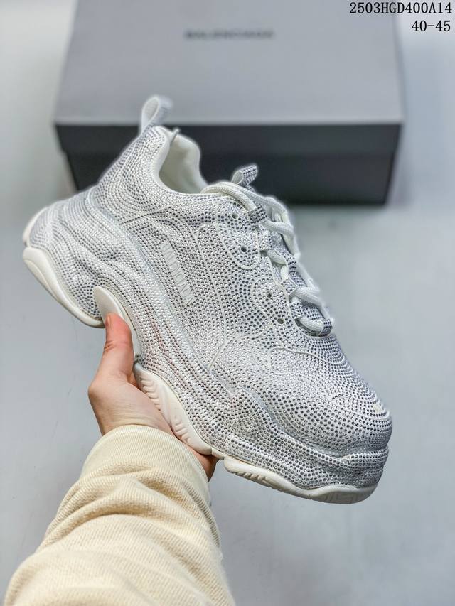 420 公司级Balenciaga Runner Kith Four.Color 巴黎世家7.0 21Ss最新配色潮流复古休闲鞋#全新磨具开模 原版原装大盒 还