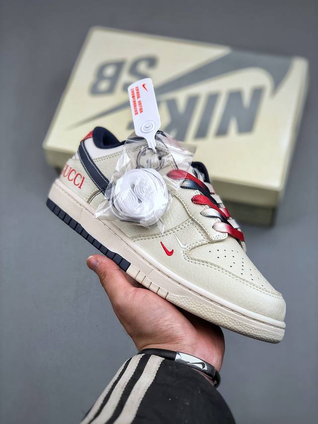 福利特价170 Nk Sb Dunk Low 古驰联名 周年高端定制 低帮休闲板鞋 Xy1688-004 #定制鞋盒 大厂纯原品质出货 超高清洁度 皮料切割干净