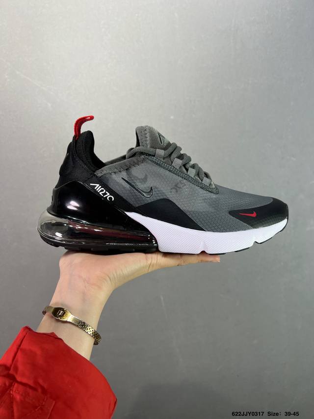 150 nike/耐克 原楦原纸版开发版型，回弹透明后半掌气垫耐克Nike Air Max 270 Se系列后跟半掌高弹气垫休闲运动百搭慢跑鞋。 Ah8050