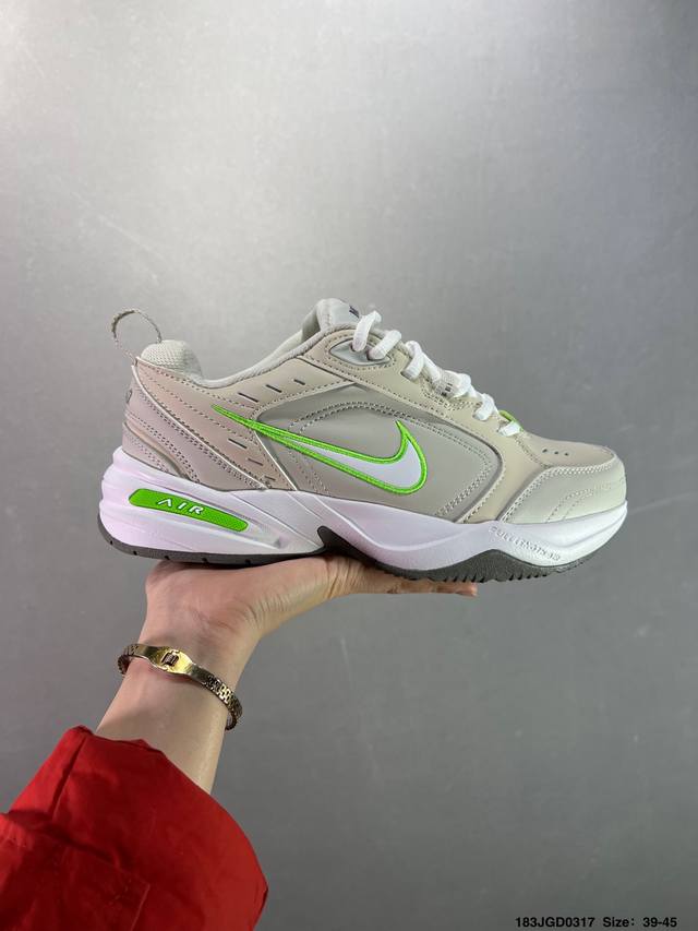 160 真标Nike Air Monarch 4 皮革 日常百搭 減震防滑 低帮生活休闲鞋 货号:Fn3436-011 尺码:36 36.5 37.5 38 3