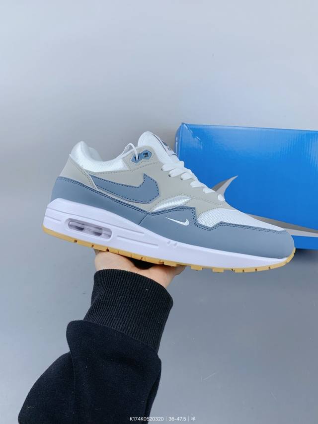 ：260 【公司级】耐克 Concepts X Nike Air Max 1 Sp "Mellow" 复古 腰果花 低帮 气垫 休闲跑步鞋 男女子同款运动鞋，气