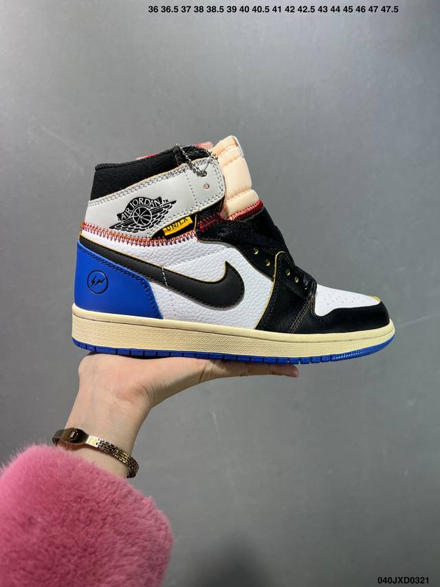 180 公司级Union X Air Jordan Aj1 Retro High Nrg 联名四色拼接 Bv1300-106 原楦原纸板开发 原厂皮料 原厂拉帮