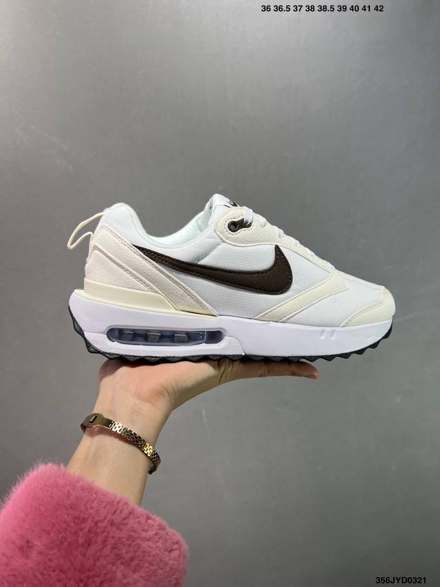 200 公司级Nike Air Max Dawn 黎明系列 低帮气垫百搭休闲运动慢跑鞋 新鞋款带来新的外底和鞋帮额外尺寸为鞋子的耐久设计线条增添了新能量。从配色