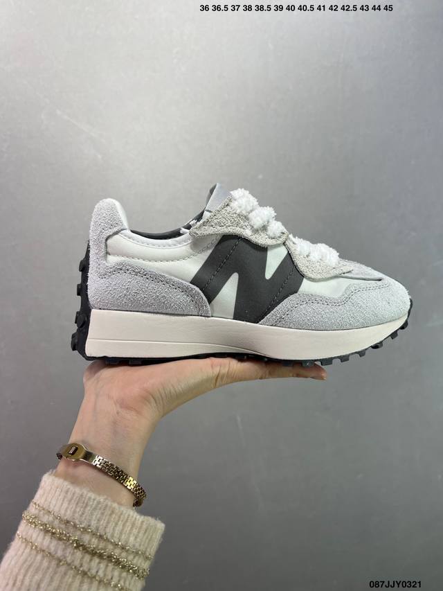 150 新百伦 New Balance Nb327系列 皮面复古休闲运动慢跑鞋 Ws327Ra全新 New Balance 327 系列，以更纯粹的复古风格设计