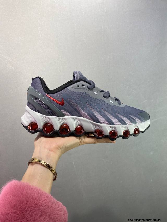200 公司级Nike Air Max Dn8 全掌科技气垫 缓震运动跑鞋 dn8的核心亮点在于其八腔气垫结构 根据不同部位设定的气压值专为行走设计 提供卓越的