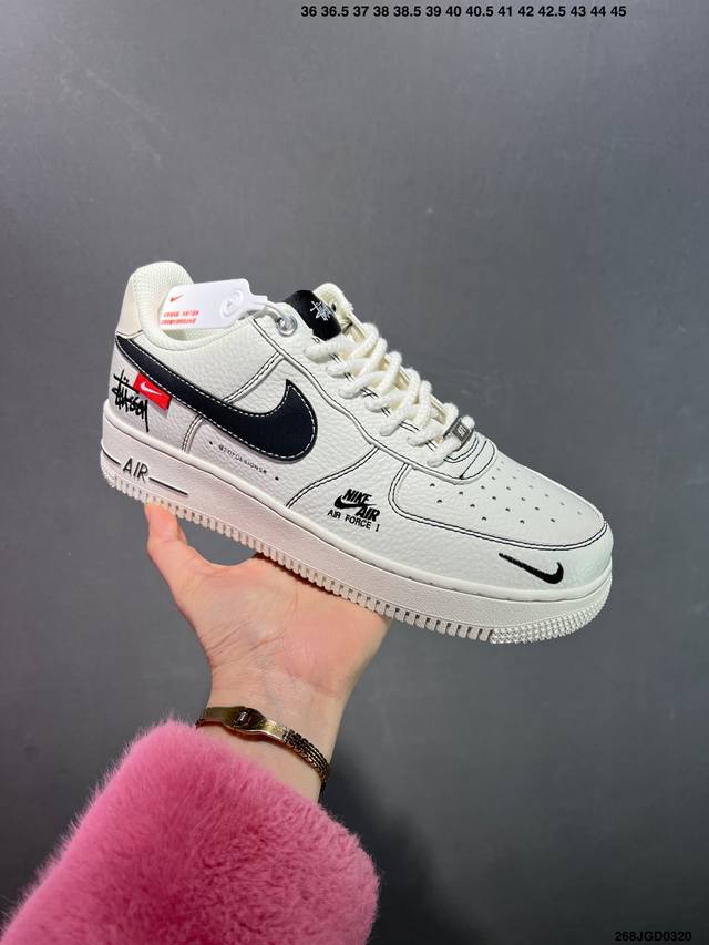 160 nk Air Force 1 Low ‘07 空军一号低帮经典板鞋 白红 Hm9483-100 大厂出品 同步官方全新版本 不规则波浪大底咬花 全鞋电脑