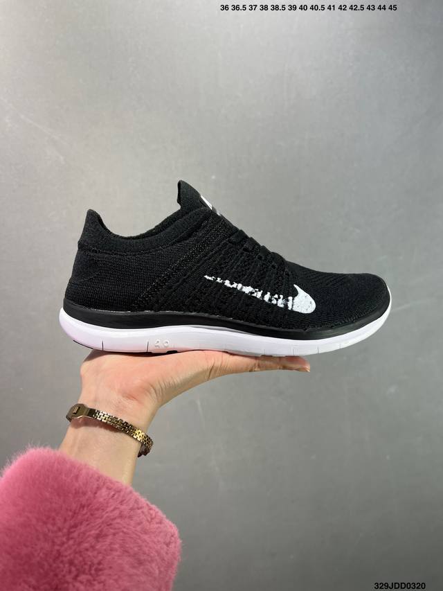 130 耐克Nike Free 4.0超轻网面透气慢跑鞋耐克赤足3.0超轻网面透气慢跑鞋 货号：631053 001 size:如图 编码：329Jdd0320
