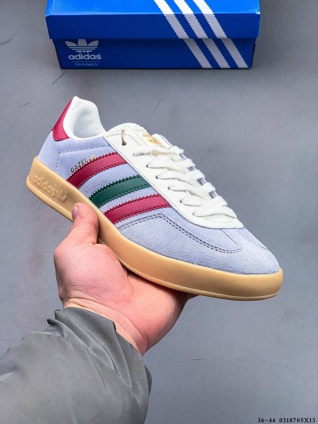 100 真标半码！阿迪达斯Adidas Gazelle 低帮复古百搭休闲运动板鞋 0318705X13