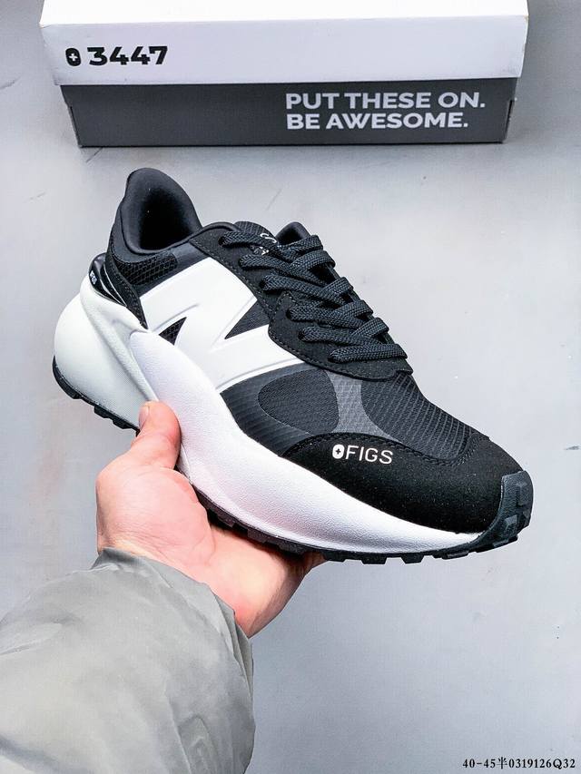 220 nb新百伦New Balance U3447 Figs 低帮复古休闲运动慢跑鞋 纯原版本 采用猪巴革组合网织物鞋面材质 全新组合独立私模大底 官方货号: