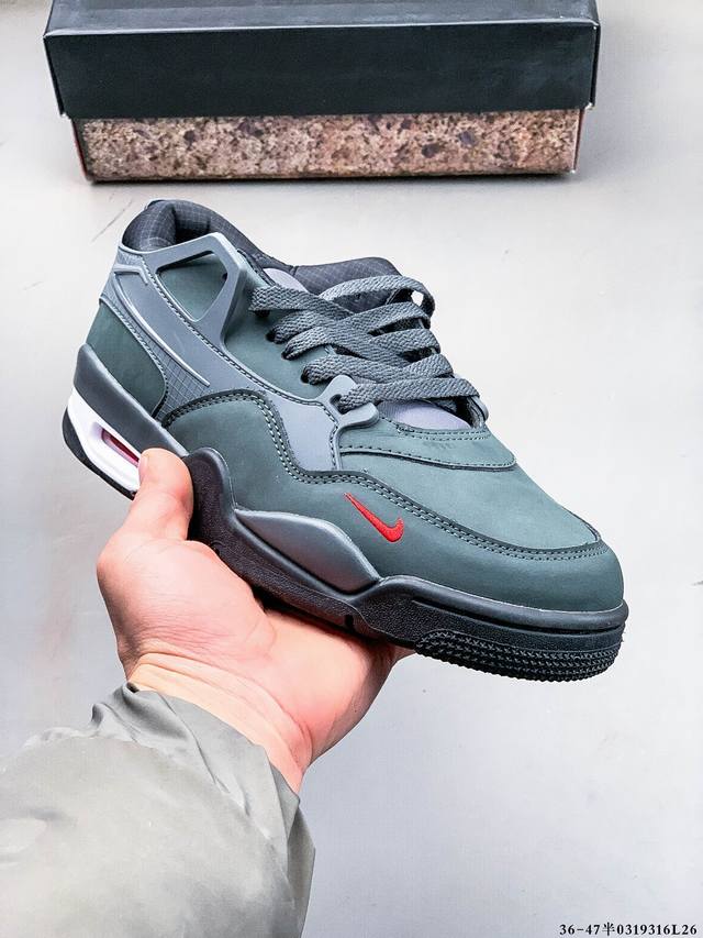 180 air Jordan Aj4 Rm 重制版低帮复古篮球鞋 实拍首发 采用了低帮的设计 并保留了众多Aj4的经典元素 鞋身以皮革 麂皮材质拼接打造 aj4
