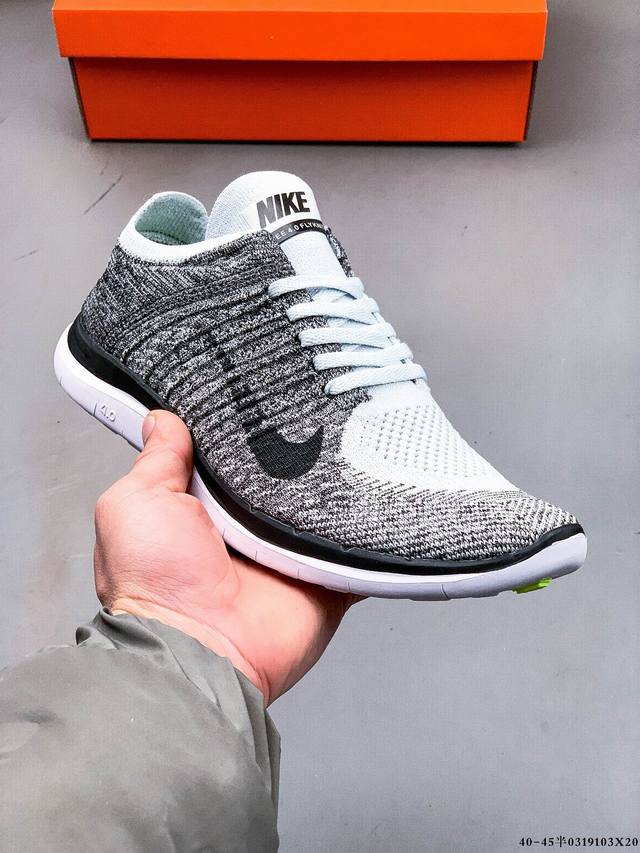 140 耐克Nike Free Flyknit 赤足4.0超轻网面透气慢跑鞋 0319103X20