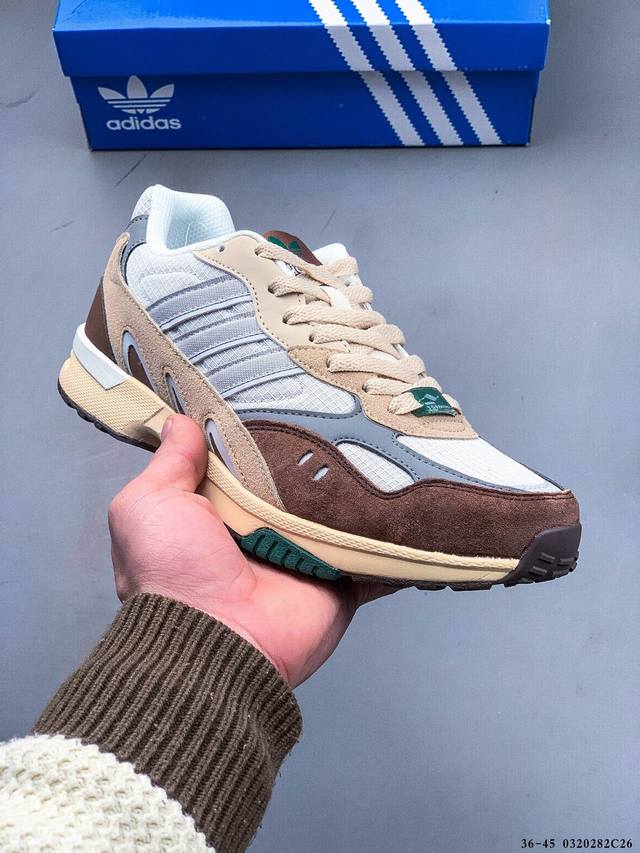 180 阿迪达斯Adidas Torsion Super 低帮老爹风复古透气缓震休闲运动跑鞋 0320282C26