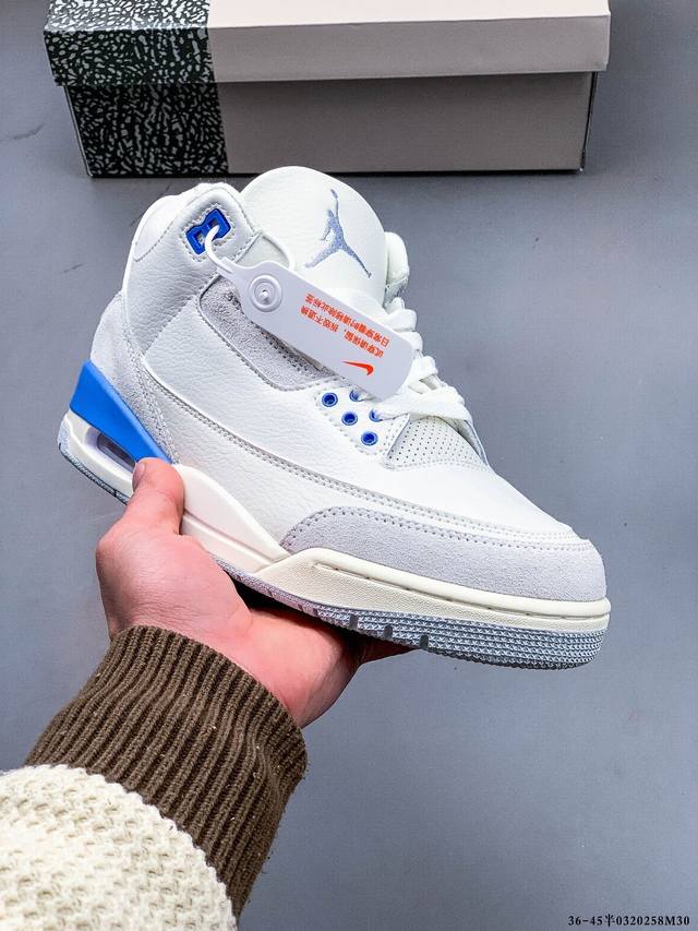 210 二层真标！乔丹 Air Jordan 3 Retro Tinker Nrg Aj3/乔3 低帮复古休闲运动文化篮球鞋 0320258M30