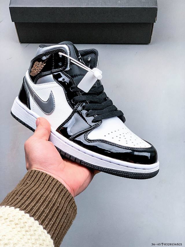 150 真标半码！耐克Nike Air Jordan 1 Mid Aj1乔丹一代中帮经典复古文化休闲运动篮球鞋 0320156S21