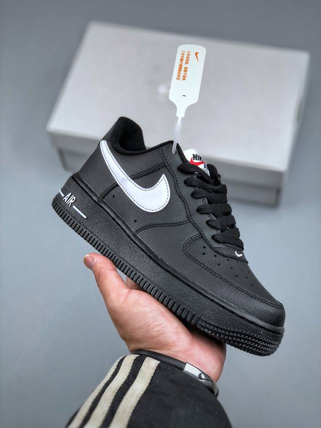 320支持放店 Nike Air Force1 07 Low 黑白 #原楦头原纸板 打造纯正空军版型 #专注外贸渠道 全掌内置蜂窝气垫 #原盒配件 原厂中底钢印