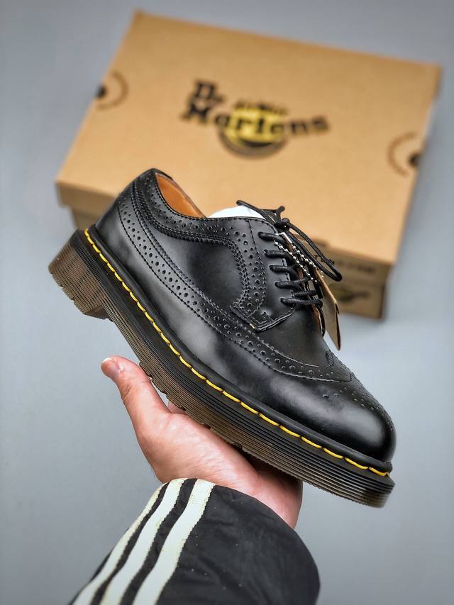 280支持放店 Dr.Martens 马汀博士 布洛克 小皮鞋 马丁博士全机车走线 原材生产进口橡胶大底 耐穿耐磨 专柜包装 手贴袋 一应俱全 爱酷的可以入手啦