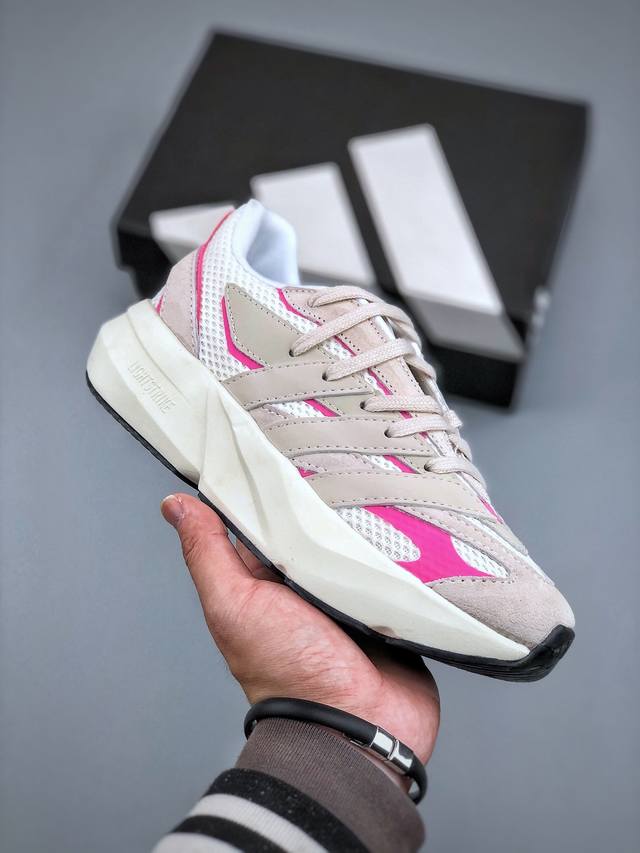 260支持放店 Adidas Lightblaze Jq4760 舒适防滑 阿迪达斯低帮跑步鞋 尺码：36-40（半）