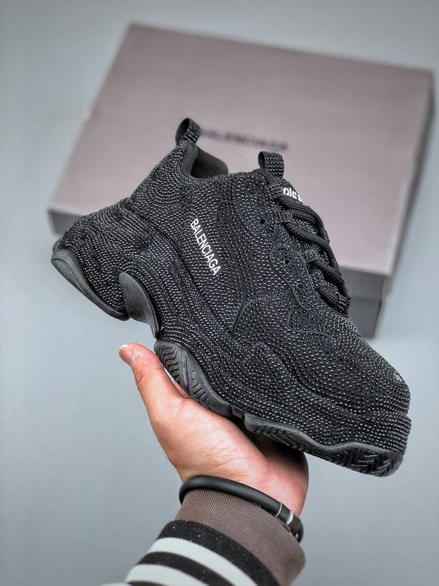 540支持放店 Balenciaga Phantom Sneaker 满钻系列 巴黎世家全新4Xl潮流跑鞋 原厂楦头 做旧细节拉满 原鞋同步开发 巴黎世家3Xl