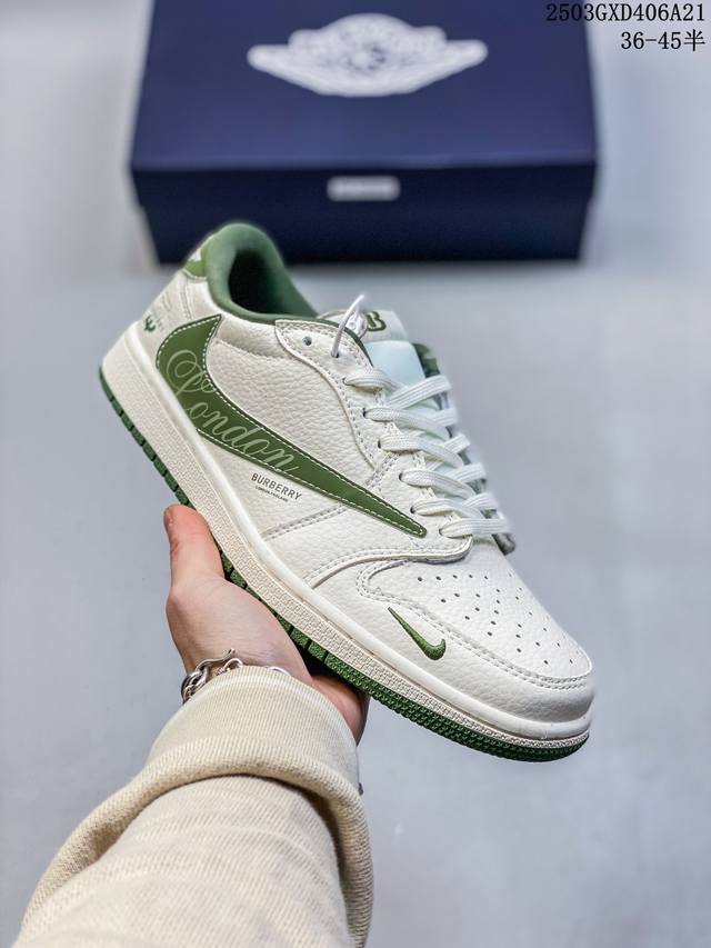 310 海外爆款限量发售！Travis Scott X Fragment Design X Jordan Air Jordan 1 Low Og Sp “巴宝莉