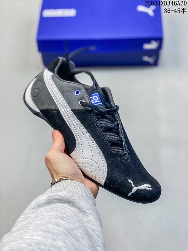 180 公司级[玫瑰]Puma Scuderia Ferrari Future Cat Og 皮革网布 原创 防滑 低帮 生活休闲鞋 男女同款 黑红 板鞋不仅添