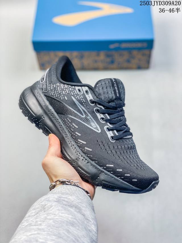 200 brooks布鲁克斯Glycerin甘油20男鞋跑步鞋缓震轻便女鞋透气运动鞋 尺码：见图 编码：03Jyd309A20